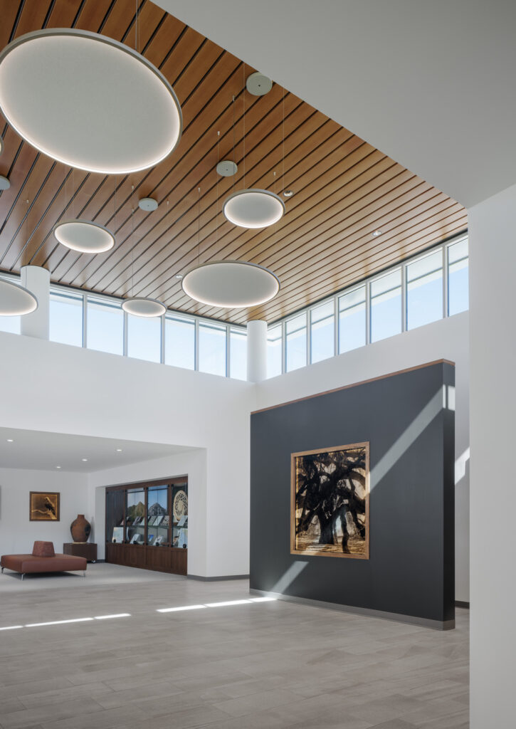 New construction of Smithsonian grade repository for the Pechanga Band of Indians in Temecula, California. Designed by JCJ Architecture of Hartford, Connecticut.
