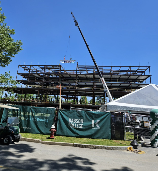 JCJ Celebrates Topping Off of Babson College Executive Lodge and Conference Center