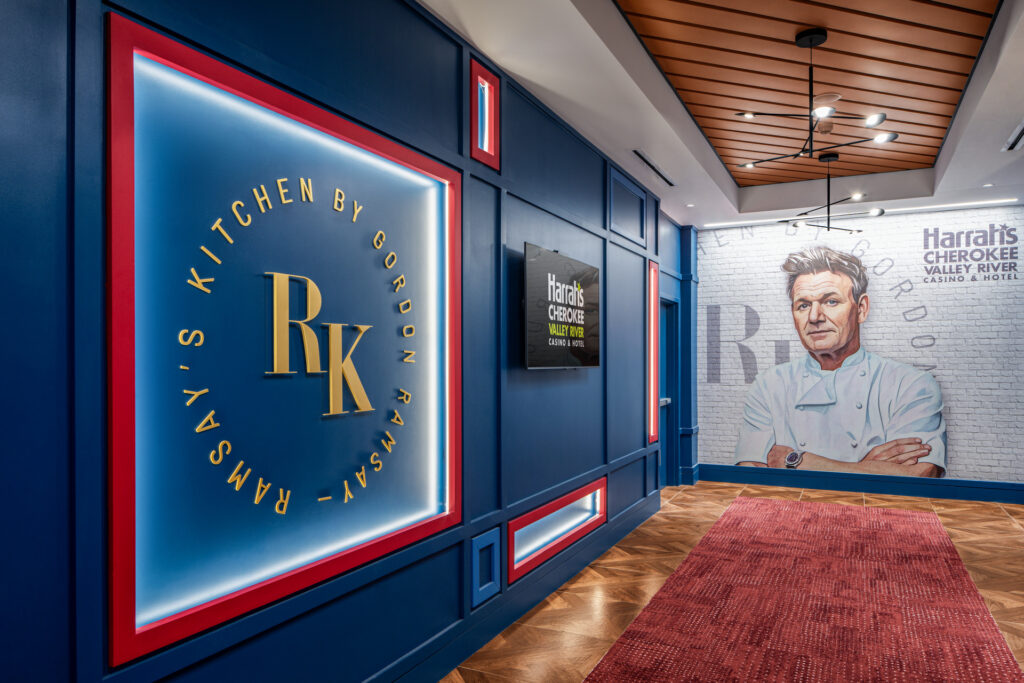 Entry at Ramsay's Kitchen at Harrah's Cherokee Valley River - September 2025. Gordon Ramsay, 1742372284, Ramsay's Kitchen, arch, Entrance, 2025-12 CVR Photoshoot, 1766903347, Entry, architecture Gordon Ramsay, 1742372284, Ramsay's Kitchen, arch, Entrance, 2025-12 CVR Photoshoot, 1766903347, Entry, architecture